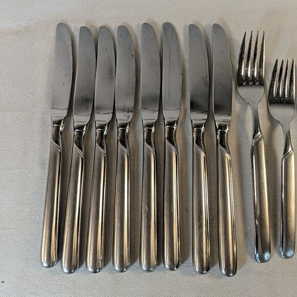 J.A. Henckels SYNERGY Stainless Steel 18/10 Flatware Lot 11 Butter Knives Fork - Picture 5 of 16